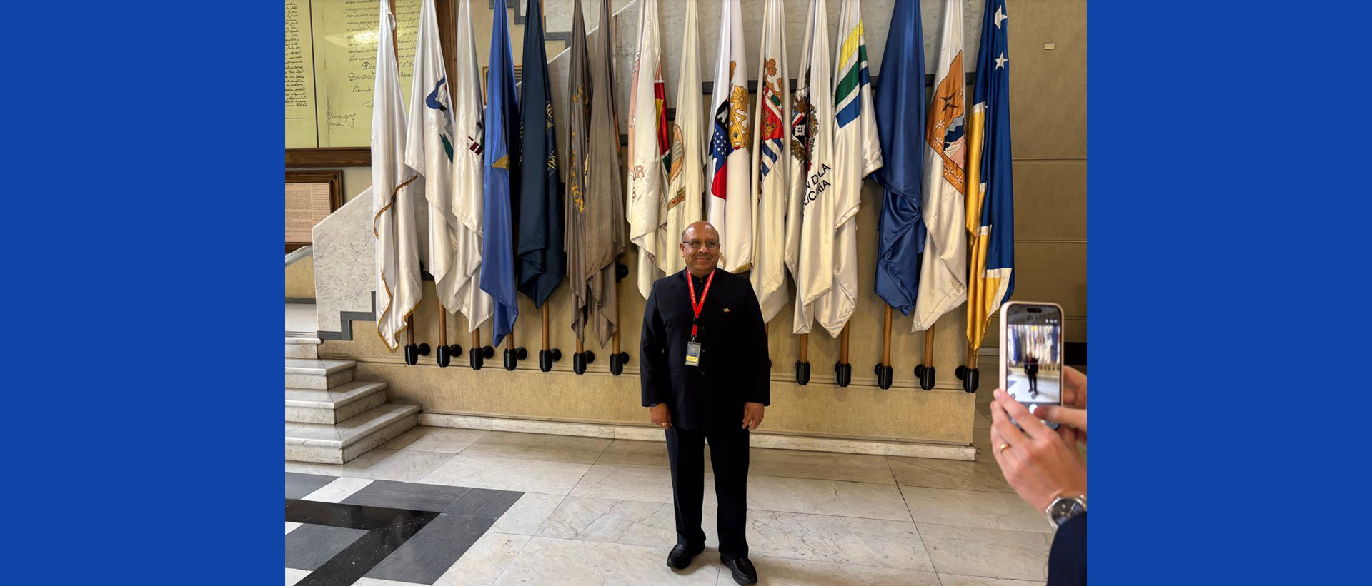 Delhi Assembly Speaker Vijender Gupta at the National Congress of Chile, Valparaíso